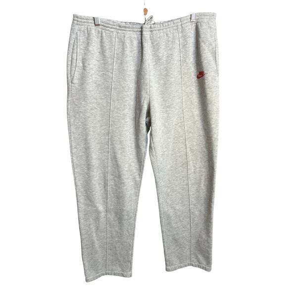 Nike Sweat Grey Pants VTG XL Relax Comfort Lounge Drawstring Athletic Athleisure - Picture 1 of 16